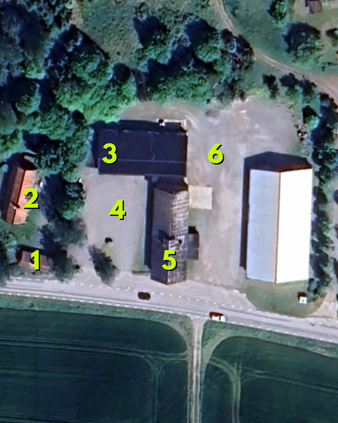 Karta över gården